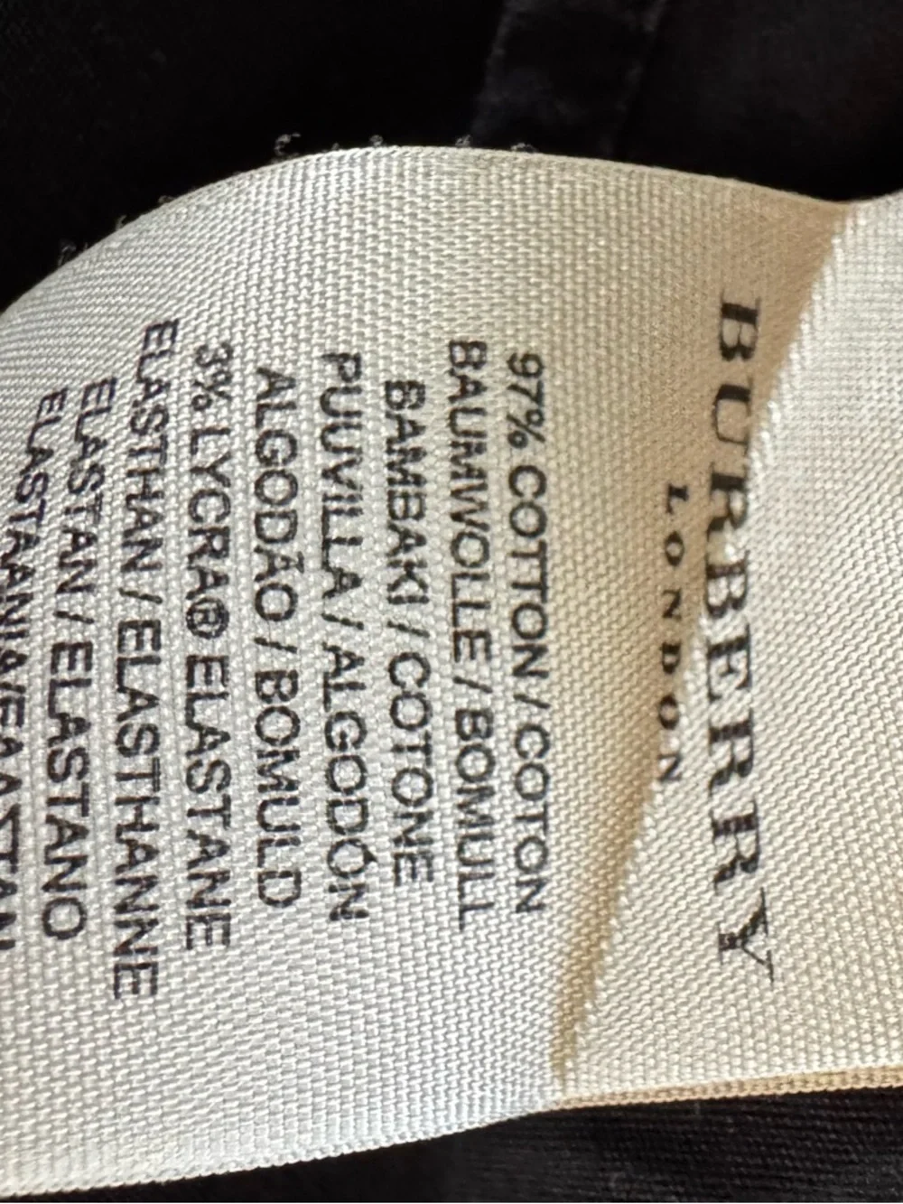 Authentic Burberry London Black Shirt Button-Up with Signature Check Collar - Picture 7 of 8